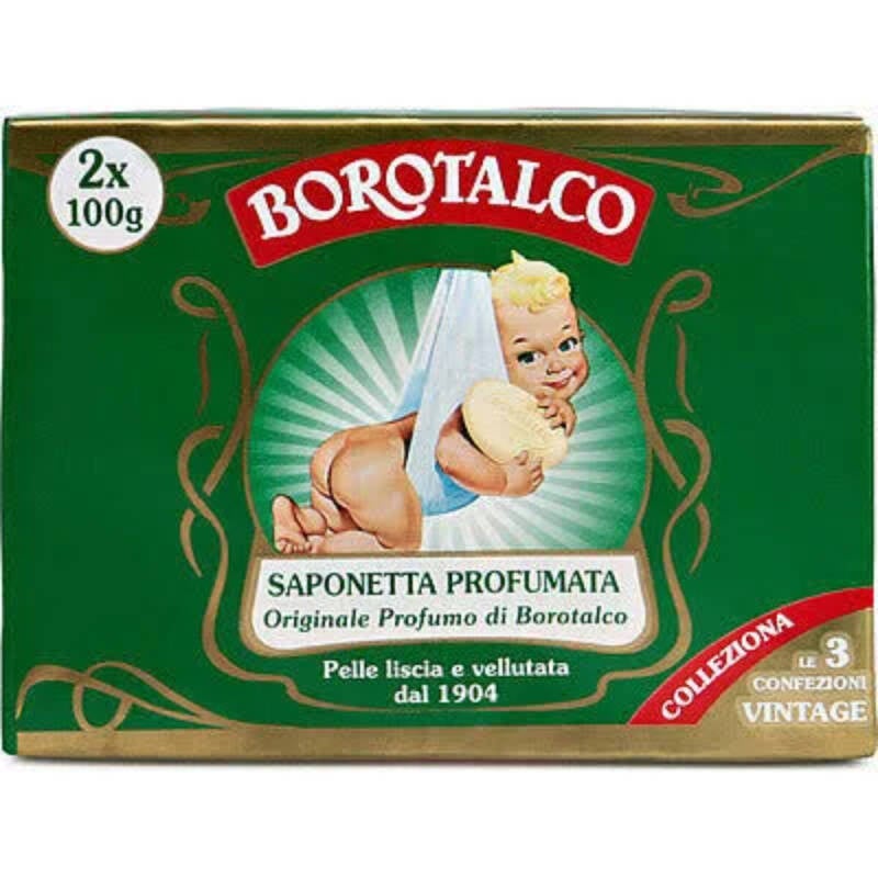 Borotalco Savon Solide Original Lot de 2 x 100 g