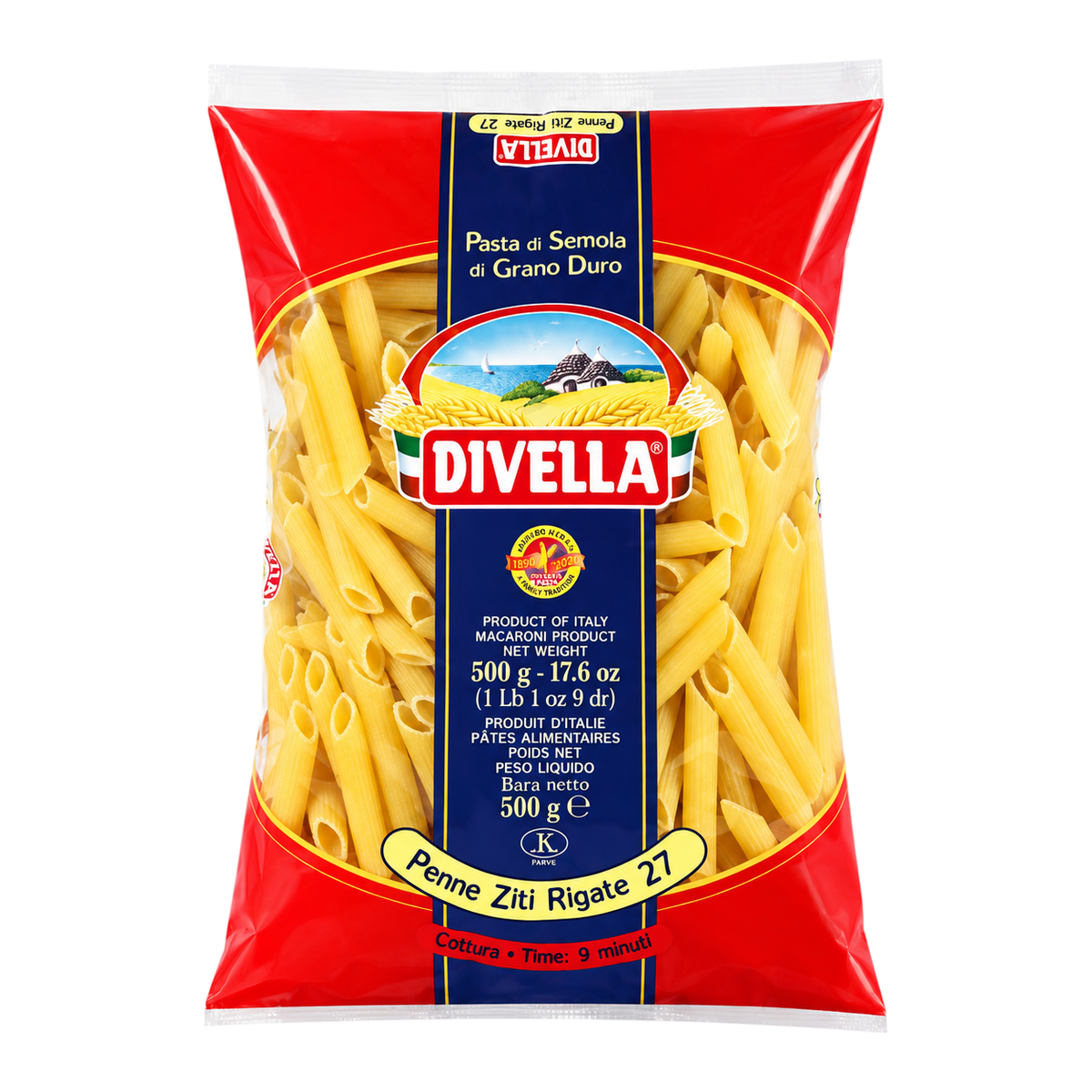 Divella Pâtes Penne Ziti Rigate n° 27 500 g