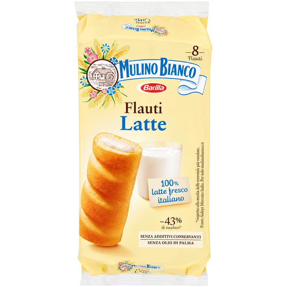 Mulino Bianco Flauti au Lait 280 g