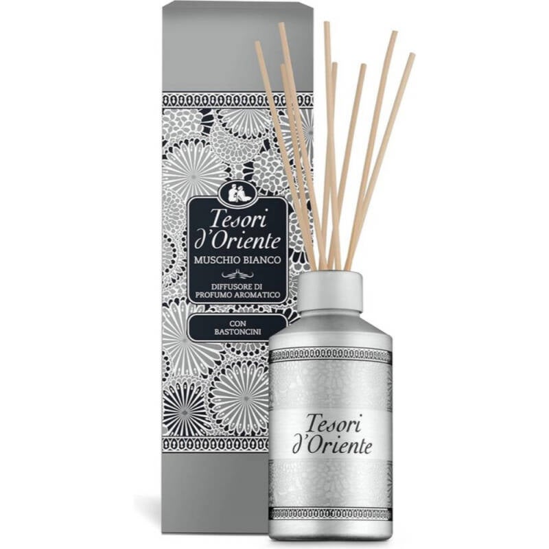 Tesori d'Oriente Diffuseur à Bâtonnets Muschio Bianco 200 ml