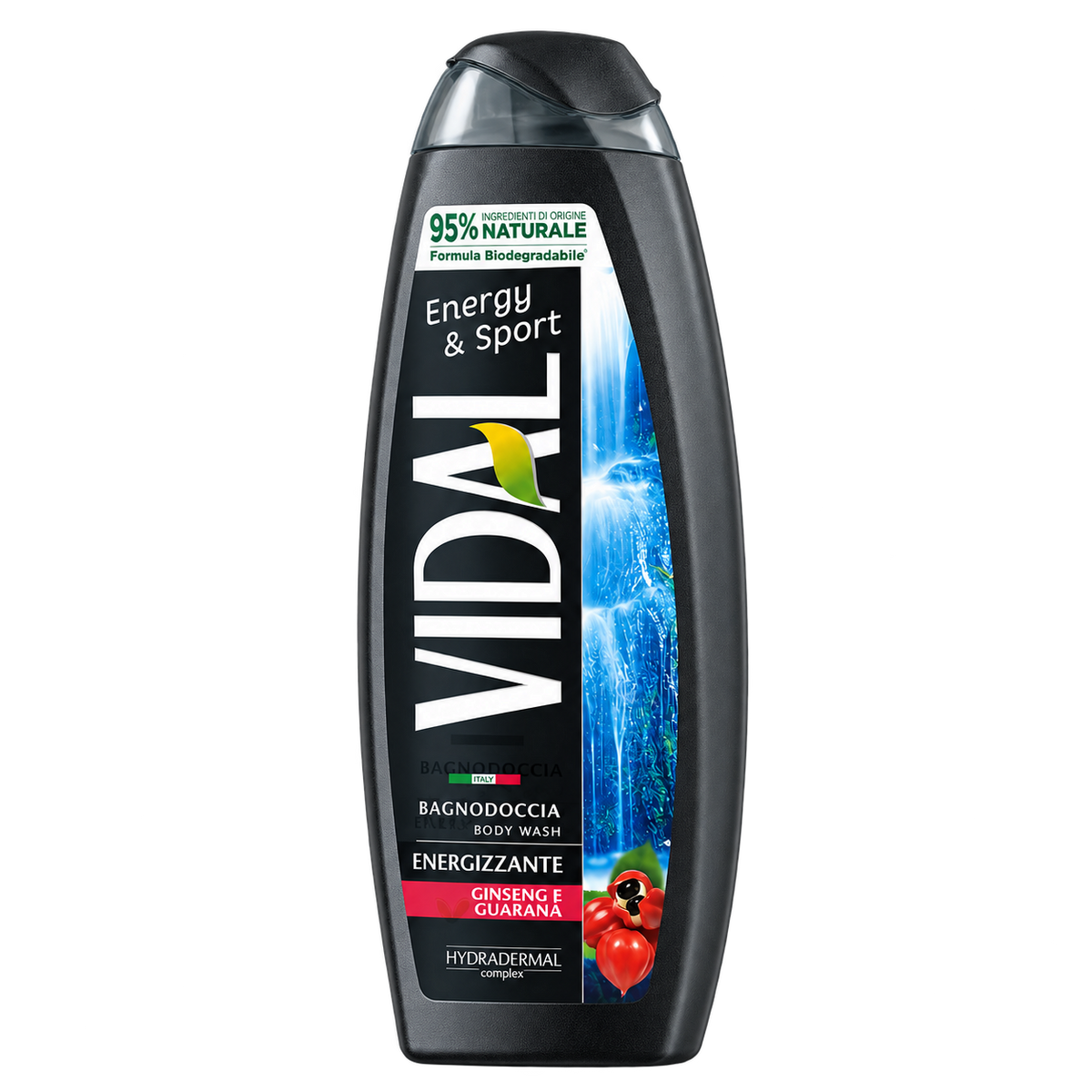 Vidal Gel Douche Énergisant Guarana & Ginseng 500 ml