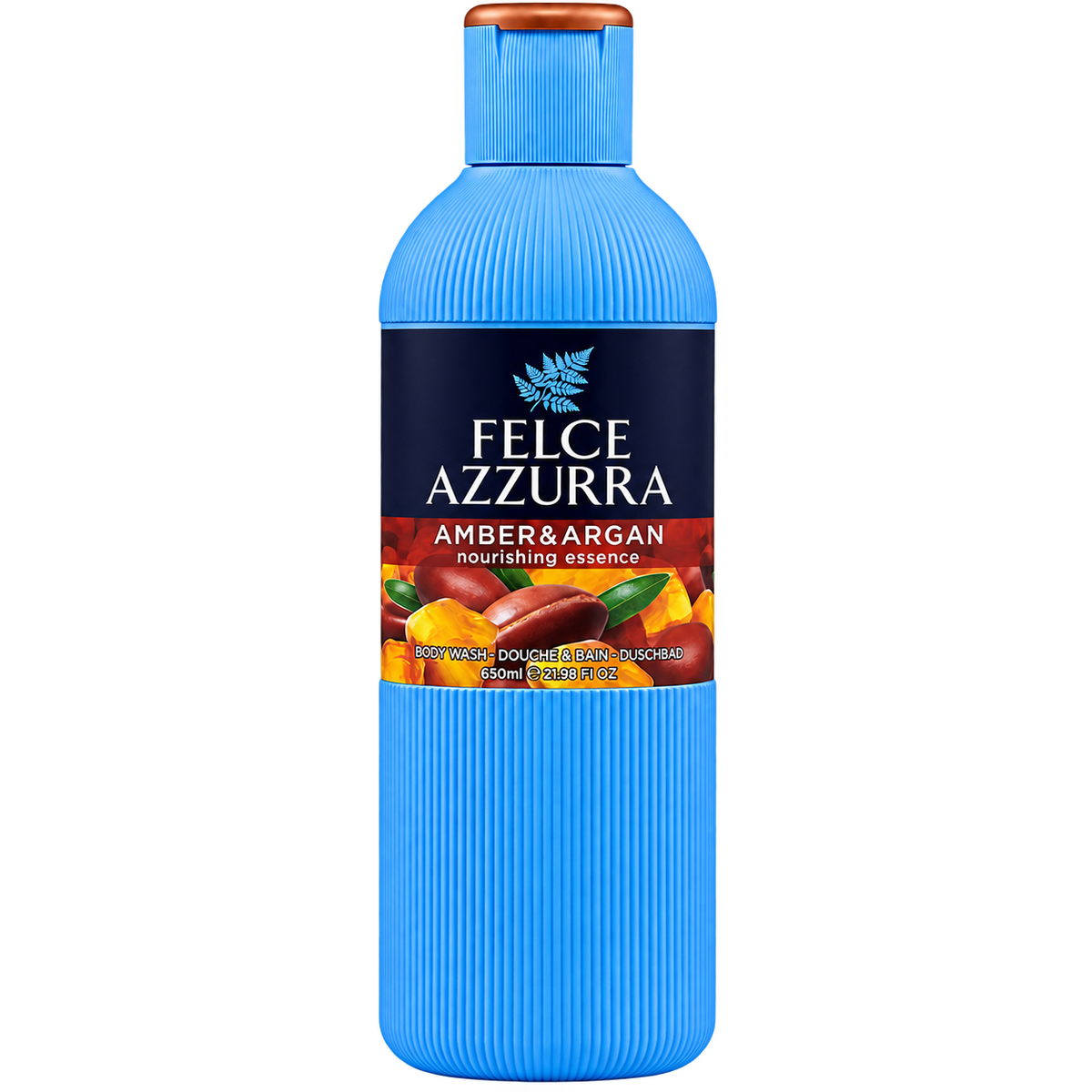 Felce Azzurra Bain-Douche Ambre et Argan 650 ml