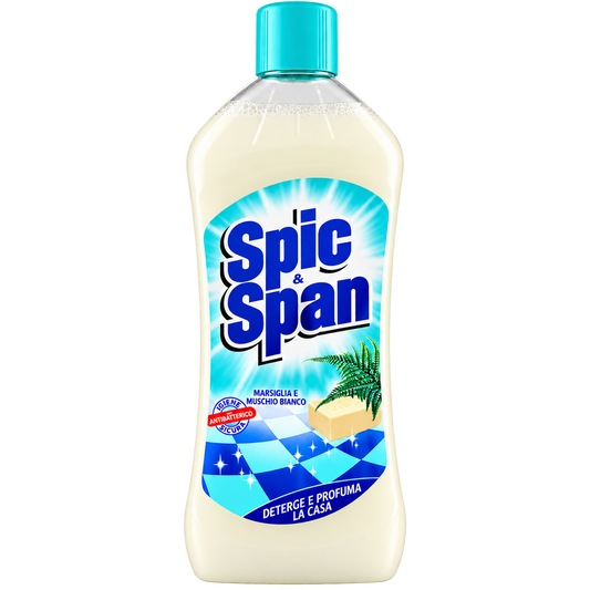 Spic & Span Nettoyant Sol Muschio et Marseille 1 L