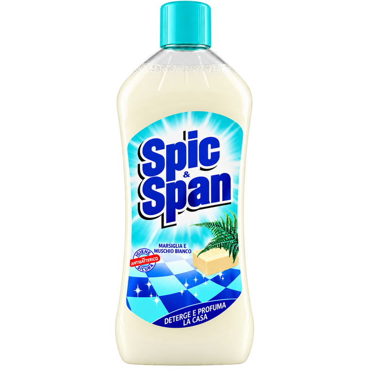 Spic & Span Nettoyant Sol Muschio et Marseille 1 L