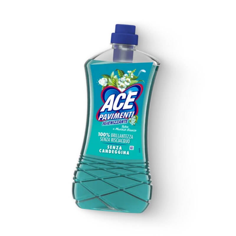 Ace Nettoyant Sol Désinfectant Talc et Muschio Bianco 1 L