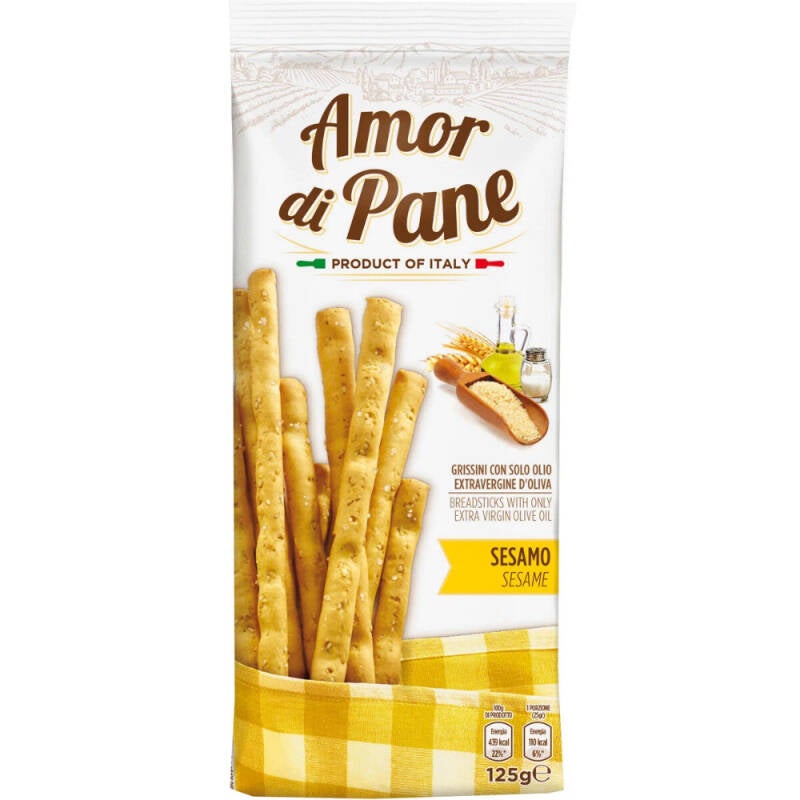 Amore di Pane Gressins au Sésame 125 g
