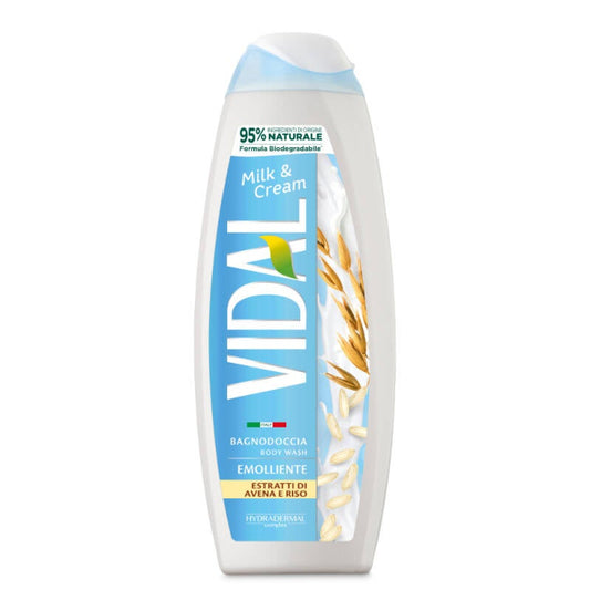 Vidal Gel Douche Crème Lait de Riz & Avoine 500 ml