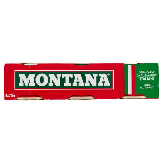 Montana Viande de Bœuf en Conserve 3 x 70 g