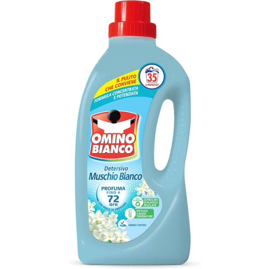 Omino Bianco Lessive Liquide Muschio Bianco 35 Lavages 1,4 L