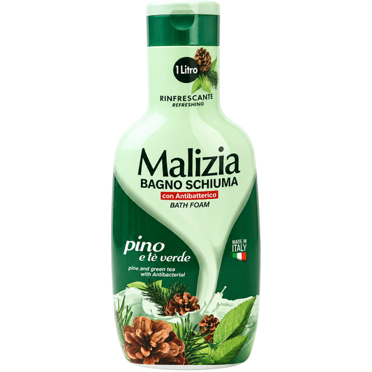 Malizia Bain Moussant Pin & Thé Vert 1 L