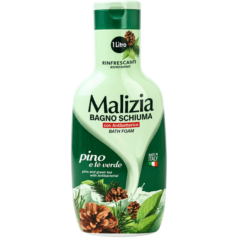 Malizia Bain Moussant Pin & Thé Vert 1 L