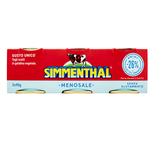 Simmenthal Viande de Bœuf en Gelée Végétale Moins Salée 3 x 90 g