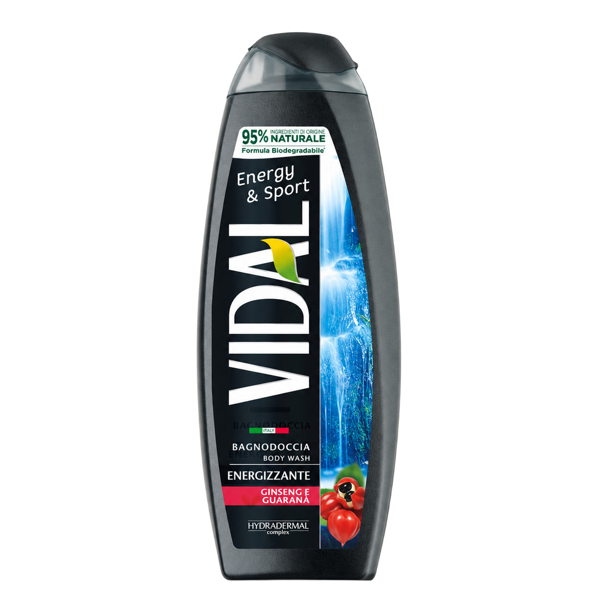 Vidal Gel Douche Énergisant Guarana & Ginseng 500 ml