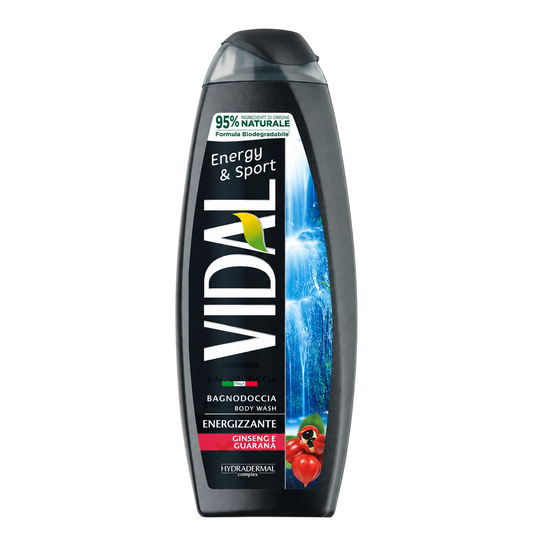 Vidal Gel Douche Énergisant Guarana & Ginseng 500 ml