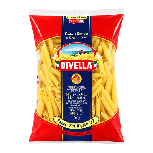 Divella Pâtes Penne Ziti Rigate n° 27 500 g