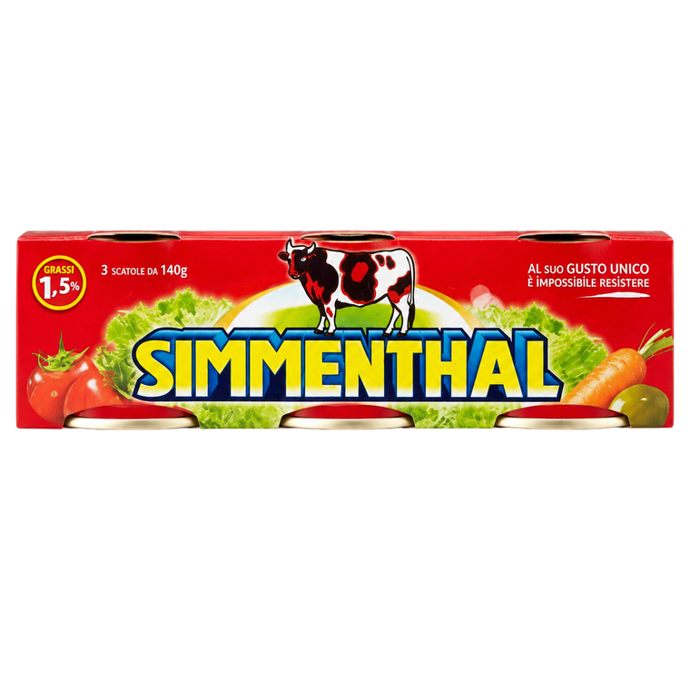 Simmenthal Viande de Bœuf en Gelée Végétale 3 x 140 g