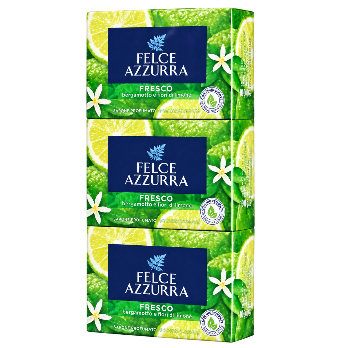 Felce Azzurra Savon Solide Fresco x 3