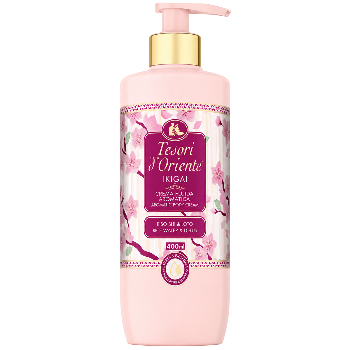 Tesori d'Oriente Ikigai crême de Corps Fleur de Cerisier & Eau de Riz 400 ml