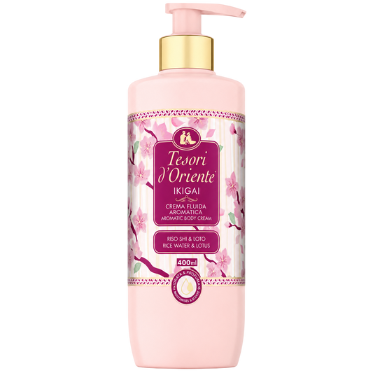 Tesori d'Oriente Ikigai crême de Corps Fleur de Cerisier & Eau de Riz 400 ml