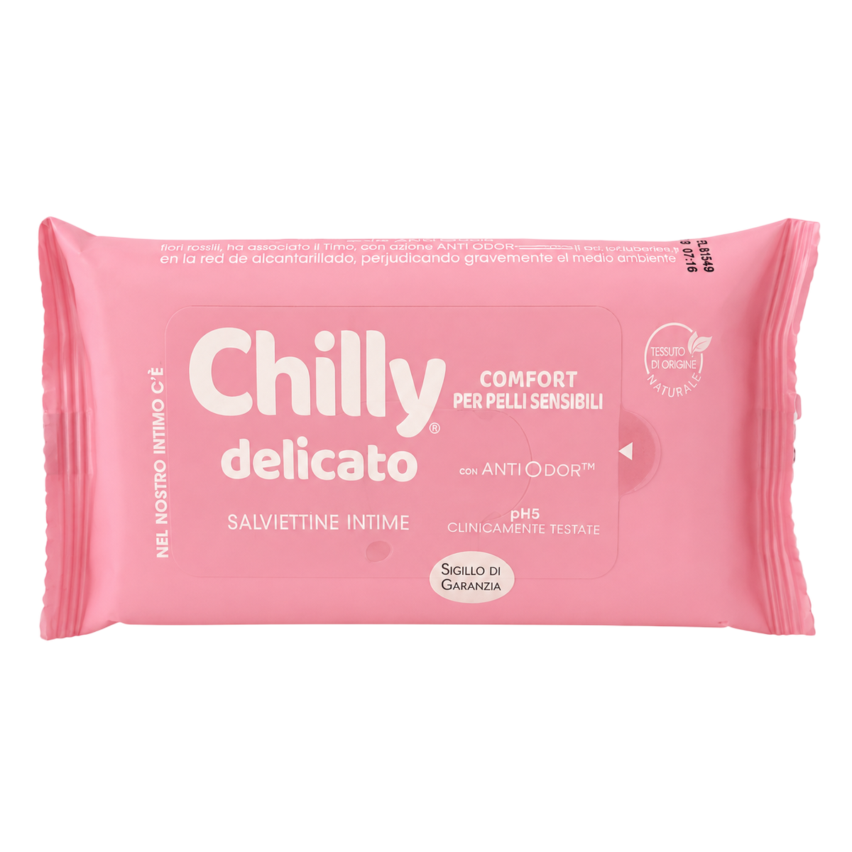 Chilly Delicato Lingettes Intimes pH 5 12 lingettes