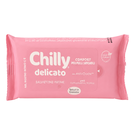 Chilly Delicato Lingettes Intimes pH 5 12 lingettes