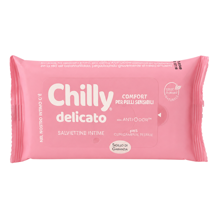 Chilly Delicato Lingettes Intimes pH 5 12 lingettes