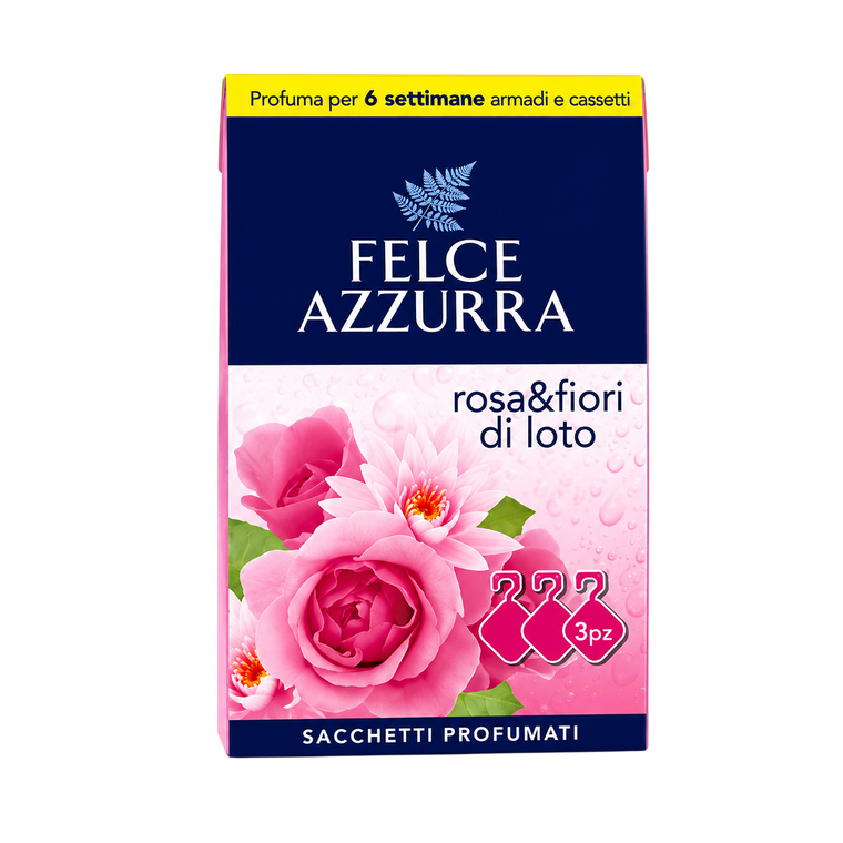 Felce Azzurra Sachets Parfumés Armoires & Tiroirs - Rosa & fiori di Loto