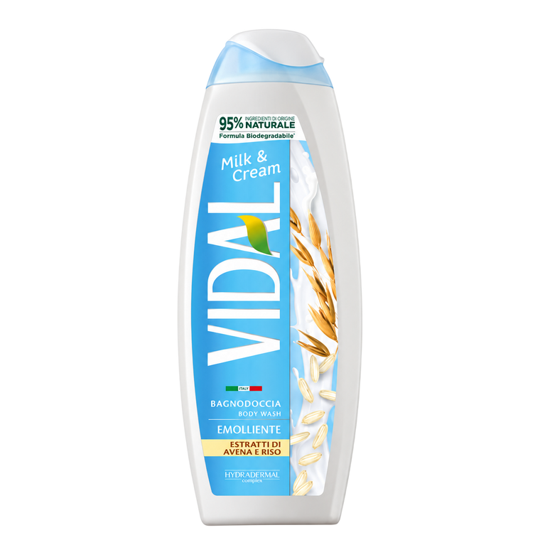 Vidal Gel Douche Crème Lait de Riz & Avoine 500 ml