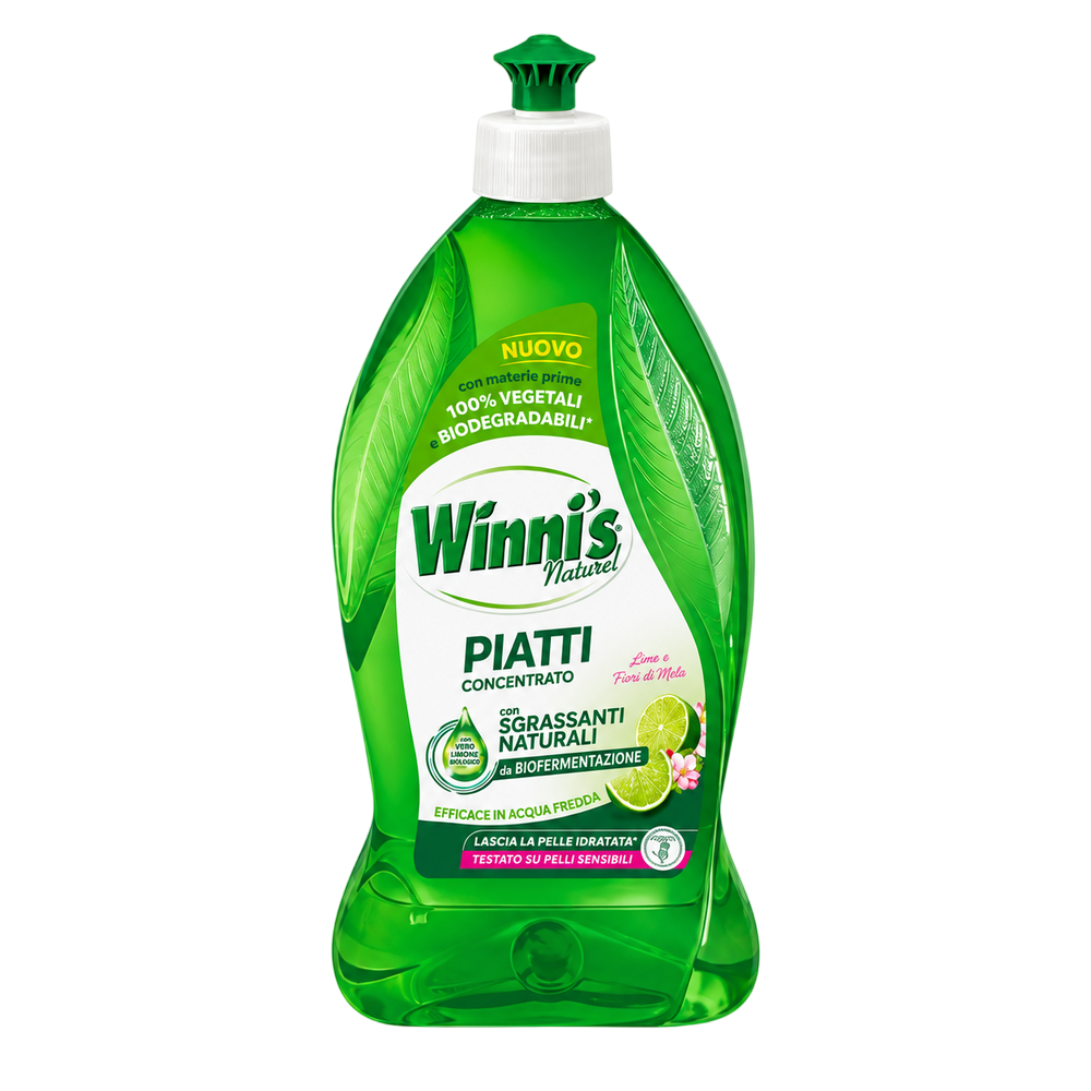 Winni's Liquide Vaisselle Concentré Citron Vert & Fleur de Pommier 480 ml