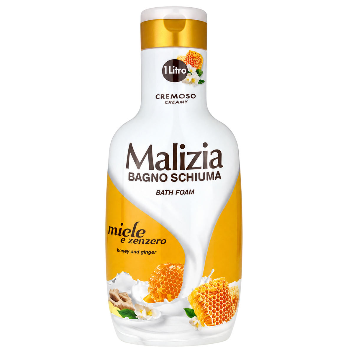 Malizia Bain Moussant Miel 1 L