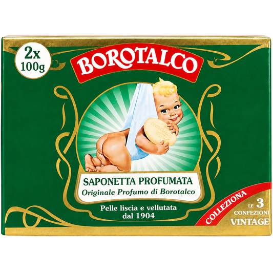 Borotalco Savon Solide Original Lot de 2 x 100 g