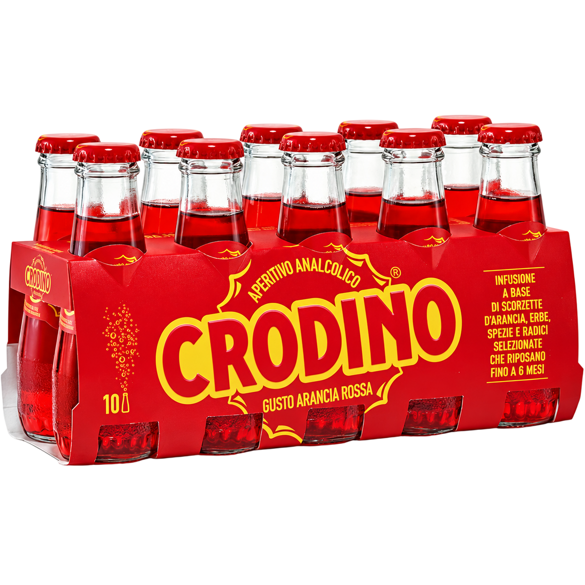 Crodino Apéritif Sans Alcool Orange Sanguine x10